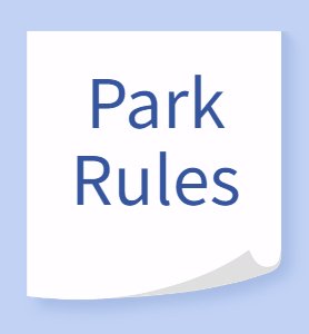 Park Rules - Blue Spruce